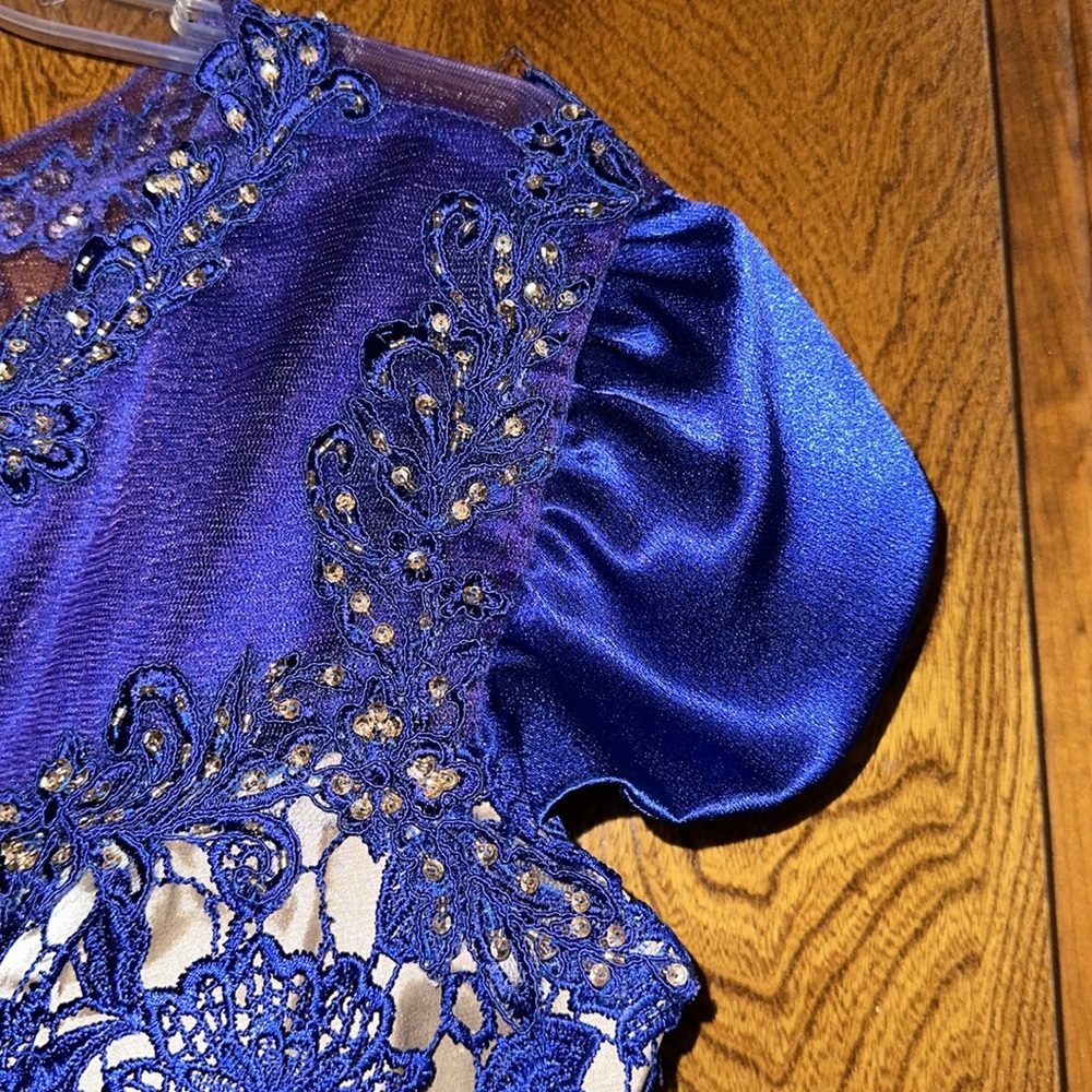May Queen MAQ-MQ1180 Royal Blue Evening Gown - Picture 7 of 9
